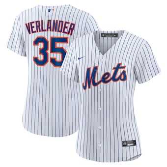 Women%27s New York Mets #35 Justin Verlander White Stitched MLB Cool Base Nike Jersey Dzhi